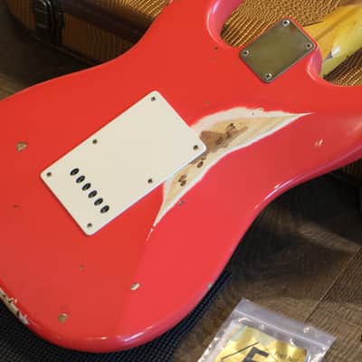 2017 Nash Guitars S57 Ash Electric Guitar Fiesta Red Relic + OHSC image 17