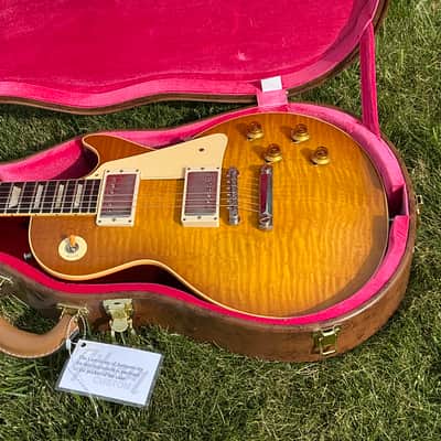 2021 Gibson Custom Shop 1959 Les Paul Standard Reissue R9 - Lemon Burst image 2