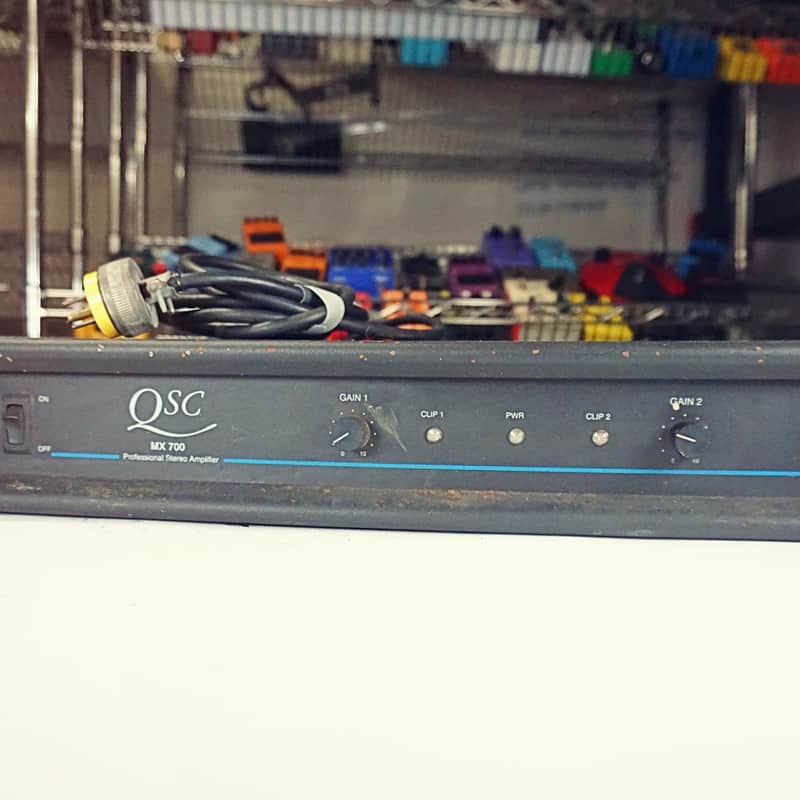 2000s QSC MX 700 2-Channel Power Amplifier Black