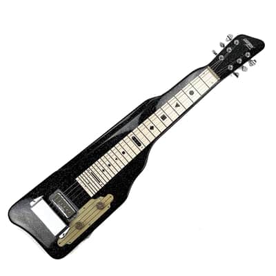 Gretsch G5715 Electromatic Lap Steel, Black Sparkle, G2165 Lap Steel Gig Bag, Ernie Ball VP Jr Pedal image 1