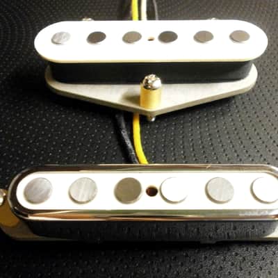 Q pickups Telecaster WHITE QUARTER POUND Pickups Set Custom Tele Bridge Neck .250" A5 Hand Wound image 7