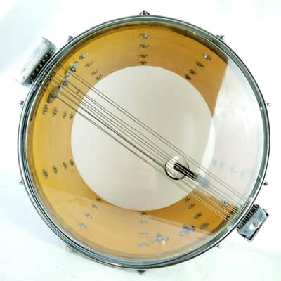 Ludwig 14"White Cortex Snare Drum 10Mach Lug+P87 Vintage1979 Marching/Parade B/O image 11