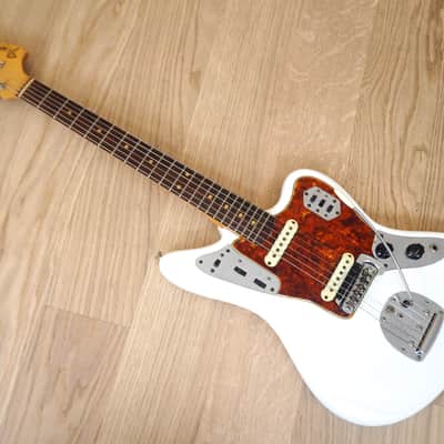 1963 Fender Jaguar Vintage Offset Electric Guitar Pre-CBS Olympic White w/hc image 12