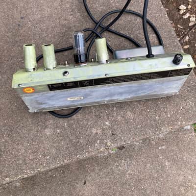 Fender Spring Reverb Unit Head Vintage Silverpanel 70s  Tags Electric Guitar tube head effect - Silver panel black image 18