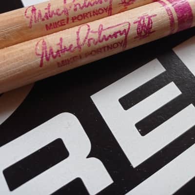 Pro-Mark Rare Mike Portnoy signature drum sticks ( Red link) 1997-2004 - Hickory lacquered image 3