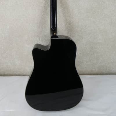 Washburn D100 CEB Blk w/HSC image 7