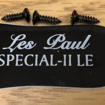 2016 Epiphone Les Paul Special II Electric Guitar Truss Rod Cover With Screws image 1