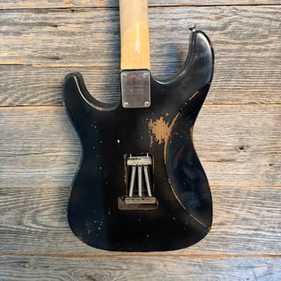 Friedman Vintage S Aged Guitar - Silver Metallic Stars Over Black (Medium Aging) image 6