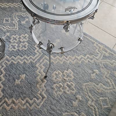 DW Design Series Acrylic 14x16" Floor Tom 2015 - Present - Clear Acrylic image 5