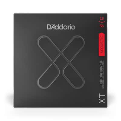 D'Addario Guitar Strings Extended Life Phosphor Bronze Light 12-56 image 1