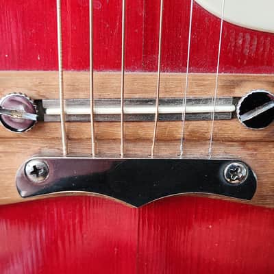 Framus Texan 5/196E Dreadnought Bloodburst w/ Single Coil Pickup 1960s W. Germany image 17