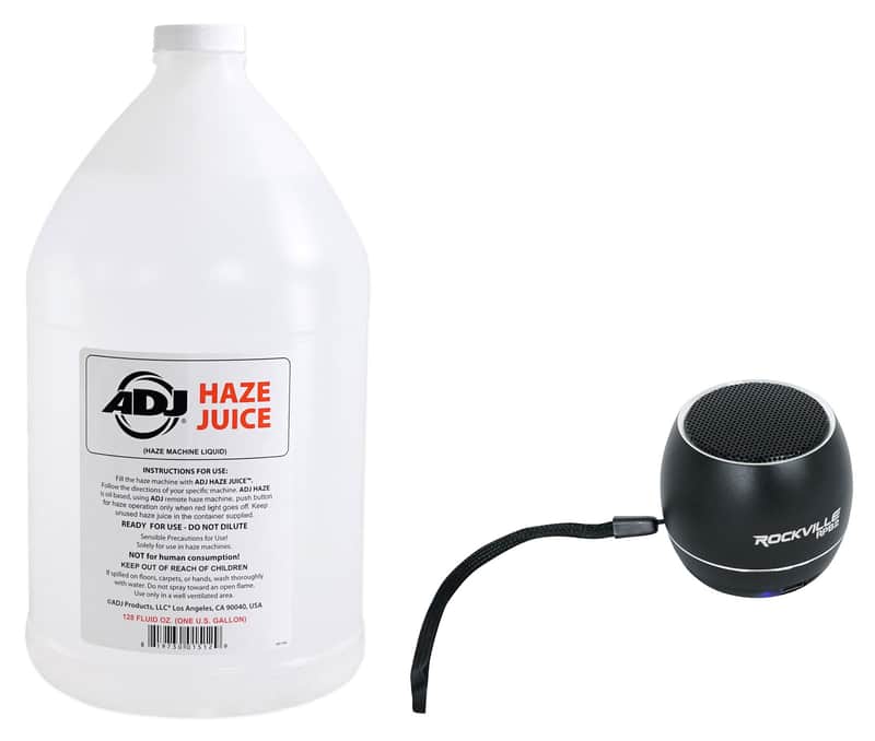 American DJ ADJ Haze Fluid Juice Liquid Gallon + Portable Bluetooth Speaker image 1
