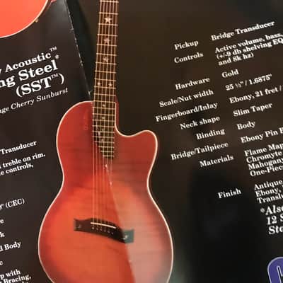 Gibson guitar- Chet Atkins collection brochure/ Brett Michaels poster 1993 image 9