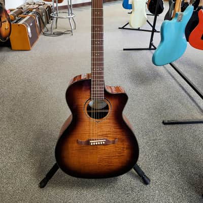 Used Fender FA-345CE Auditorium Acoustic-Electric Guitar - 3-Color Tea Burst image 2