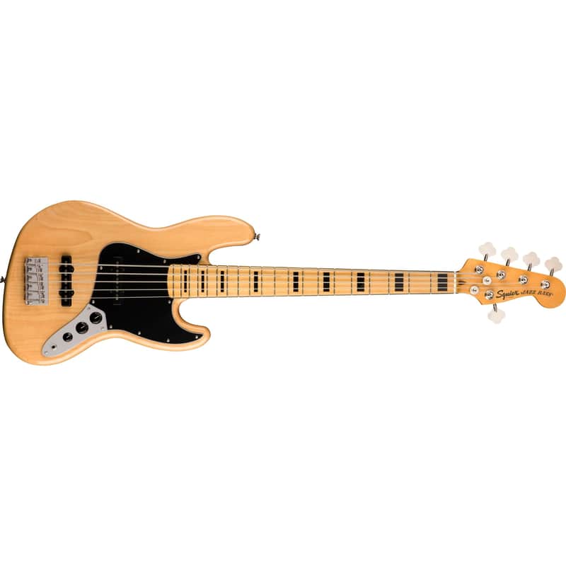 Mint Squier Classic Vibe '70s Jazz Bass® V, Maple Fingerboard, Natural, 0374550521 image 1