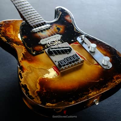 Fender Telecaster Nashville Deluxe Series Copper Gold with Gold Leaf ONE-OF-A-KIND Heavy Aged Relic image 11