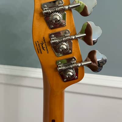 Squier 50s Vibe Precision Sting bass sunburst 2021 electric bass guitar image 15