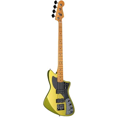 Fender American Ultra II Meteora Electric Bass, Maple Fingerboard (with Case), Solar Flare image 7