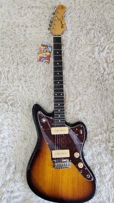 Tagima TW61 Offset Electric Guitar w/P90s, Sunburst Finish - B-stock - Jazz Mstr image 1
