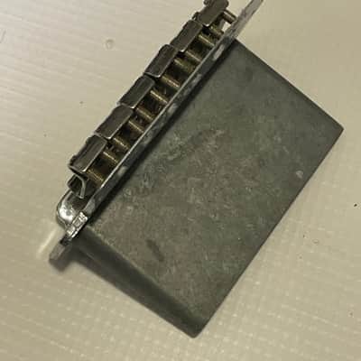 1990's MIM Fender Mexico Stratocaster Factory 6 Post Tremolo Bridge & Arm 2 1/16" String Spacing image 10