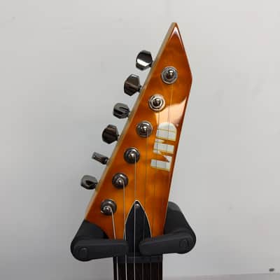 Used ESP LTD MH-100QMNT Electric Guitar Amber Sunburst image 3