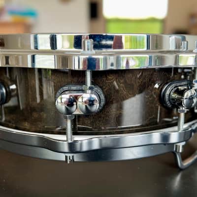 Sonor Designer Series Maple Light piccolo snare drum (DS-1404ML) 1998 - Black stain image 3