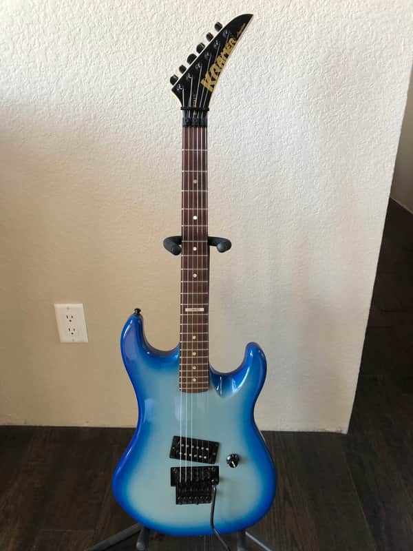 Kramer  American Baretta 1988 RARE factory finish Blue sunburst image 1