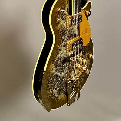 Gretsch G6134TG Limited Edition Paisley Penguin - Gold Paisley image 4