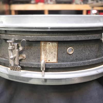 Slingerland 5x14 Eugene Geisler Cast Aluminum Snare Drum Vintage 1920's image 1
