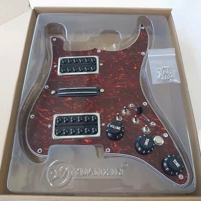 HSH Guitar Strat Style Red Tortoise Shell Loaded Prewired Pickguard, Multi Switches Wiring, Large Pole Pickups image 1