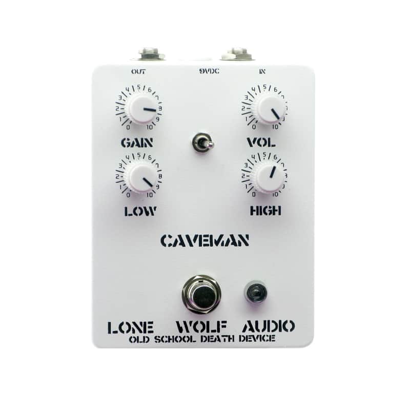 Mint Lone Wolf Audio Caveman Death Metal Distortion, White (Gear Hero Exclusive) image 1