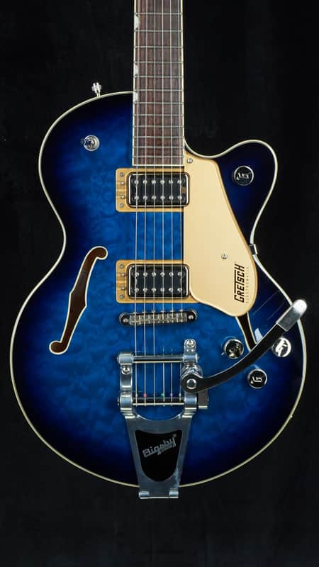 Preowned Gretsch G5655T-QM Electromatic Center Block Jr. in Hudson Sky image 1