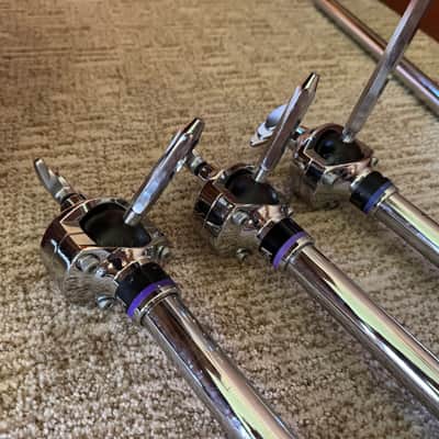 Yamaha Drum / Tom 3 tom arms and one 2 hole receiver image 6