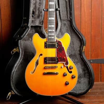 D'Angelico Excel Mini DC Vintage Natural Semi-Hollow Electric Guitar 2021 Pre-Owned image 2