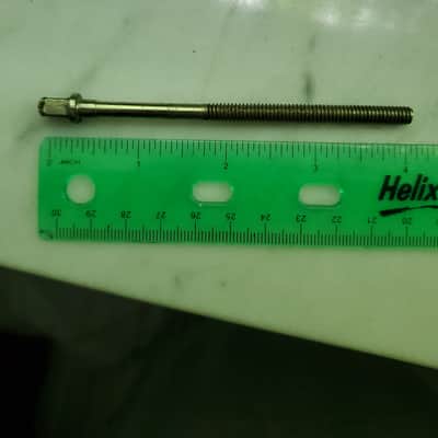 Vintage LUDWIG 4" NICKEL TENSION ROD (3 3/4") Tuning screw) for Snare Drum, Tom,  Floor Tom, Parade, Field, Marching drums image 2