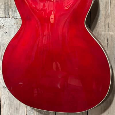 Washburn HB35-WRK Semi-Hollowbody Wine Red, Fantastic Tone, Professional Setup Hard Shell Case & Ships Fast Too ! image 11