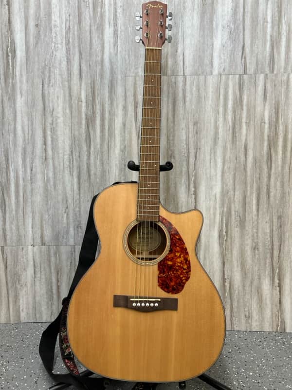 Fender CC-60SCE Concert Acoustic-Electric Guitar 2022 - Natural image 1