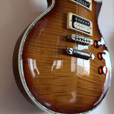 ESP LTD EC-1000 FM with Rosewood Fretboard 2003 - 2017 Amber Sunburst image 11