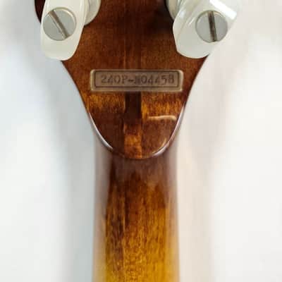 Vintage Iida 240P Plectrum Banjo, Masterclone, Archtop Tone Ring, Japan, 1970s, Mahogany Resonator, Pickup Mod, w/HSC image 12