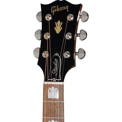 Gibson SJ-200 Studio Walnut Acoustic Electric Guitar - Satin Natural image 5