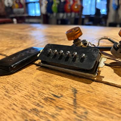 Gibson P90 Complete Harness, Les Paul Jr, SG Junior *ES-125, ES-175, ES-300 1954 - Black Dog Ear Cover image 3
