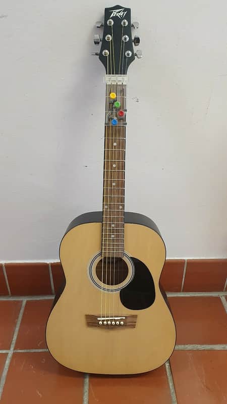 Peavey 3/4 Acoustic Guitar with Chord Buddy system 2010s Natural image 1