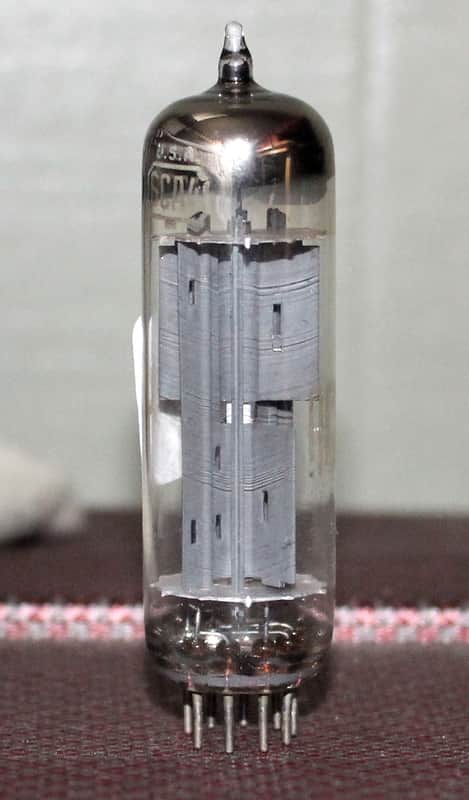 RCA 6CA4 EZ81 GRAY PLATE HALO GETTER PERFECT BALANCE TEST NOS VINTAGE 1960'S image 1