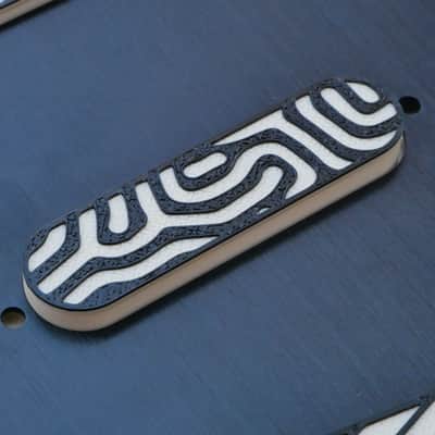 Custom Single Coil Pickup Covers Set (No Holes) - Cream-Topo image 5
