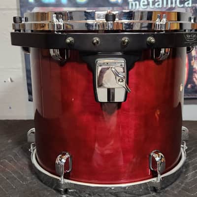 Tama Starclassic Performer 13x12 Rack Tom, Transparent Red. Vintage .1994 image 2