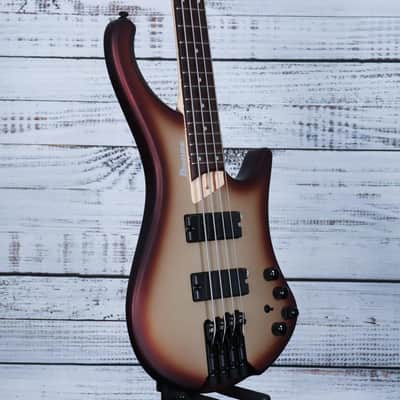 *DEMO* Ibanez EHB600 Headless Bass Guitar | Matte Charred Champagne Burst image 4