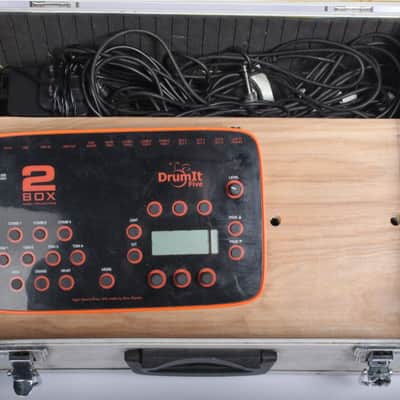 2Box Drum Module Drumit 5 MK1 Electronic Kit Brain + Flight Case & Cables image 8