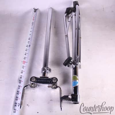 *Ludwig Double Tom Drum Mounts Stand Holder L-Arm Posts Chrome USA Vintage 70s* image 5