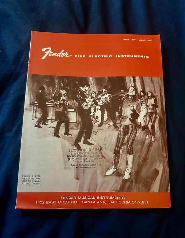 Fender Price List 1967 image 1