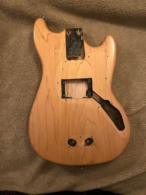 Fender Musicmaster Bass Body 1977 - Natural image 1